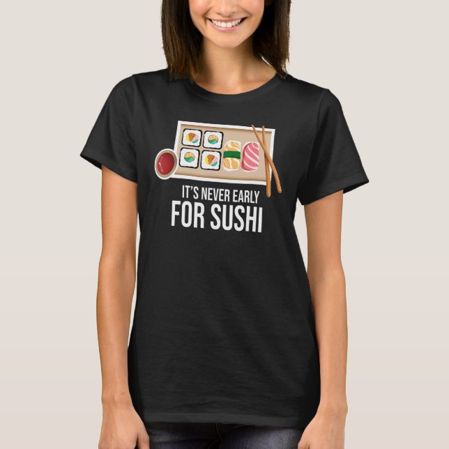 Camiseta Sushi Nigiri, comida japonesa (Anverso)