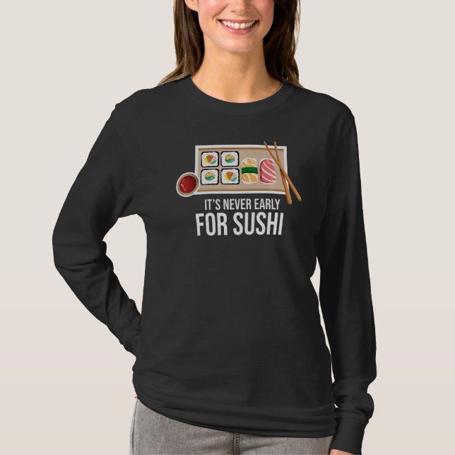 Camiseta Sushi Nigiri, comida japonesa (Anverso)