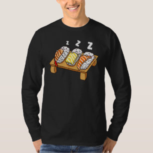 Camiseta Sushi Nigiri Japonés Durmiendo En Sushi Board