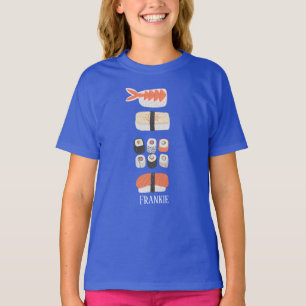 Camiseta Sushi Nigiri Sashimi Maki Rollo Nombre