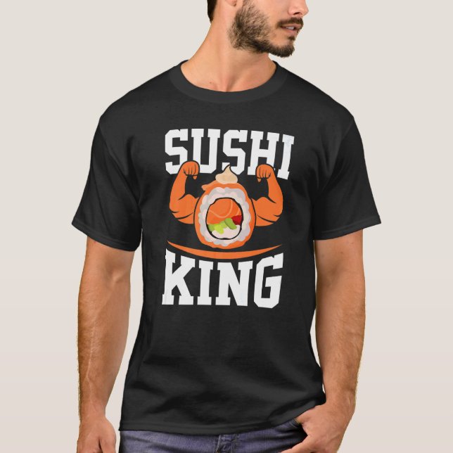 Camiseta Sushi Nigiri Sashimi Salmon (Anverso)