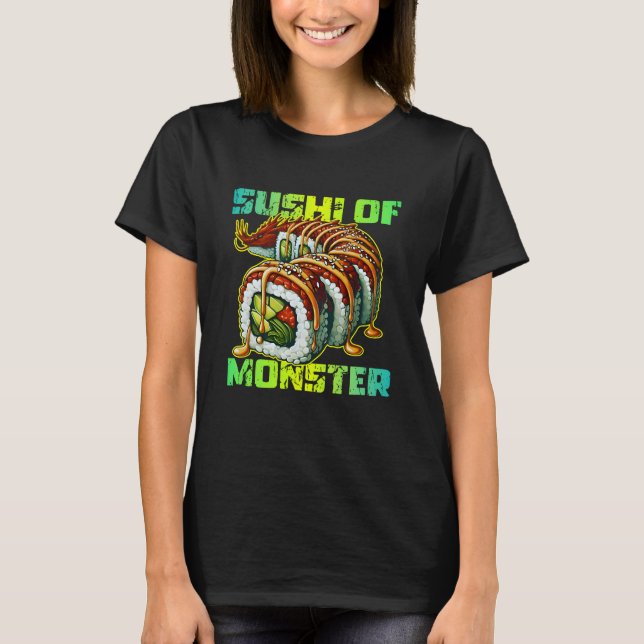 Camiseta sushi of monster design (Anverso)