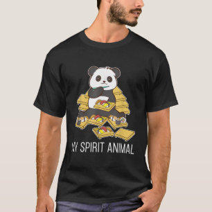 Camiseta Sushi Panda My Spirit Animals Coreano