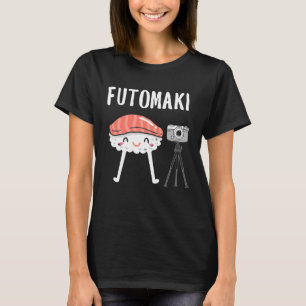 Camiseta Sushi para hombres Miso Maki Japón Pescado Wasabi 