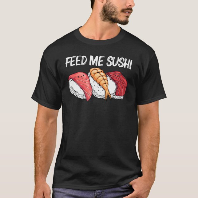 Camiseta Sushi Para Hombres Mujeres Niños Sushi Japonés (Anverso)