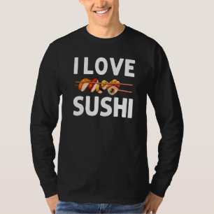 Camiseta Sushi para hombres mujeres rollo de sushi arroz vi