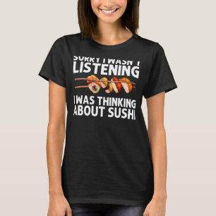 Camiseta Sushi Para Hombres Mujeres Sushi Rollo de Arroz Vi