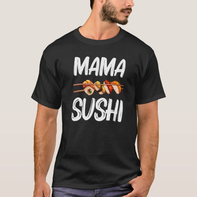 Camiseta Sushi Para Mamá Mujeres Sushi Rollo De Arroz Vineg (Anverso)