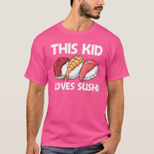 Camiseta Sushi Para Niños Hombres Sushi Japonés