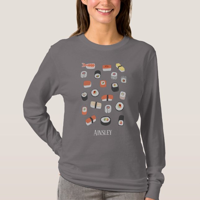 Camiseta Sushi personalizado (Anverso)
