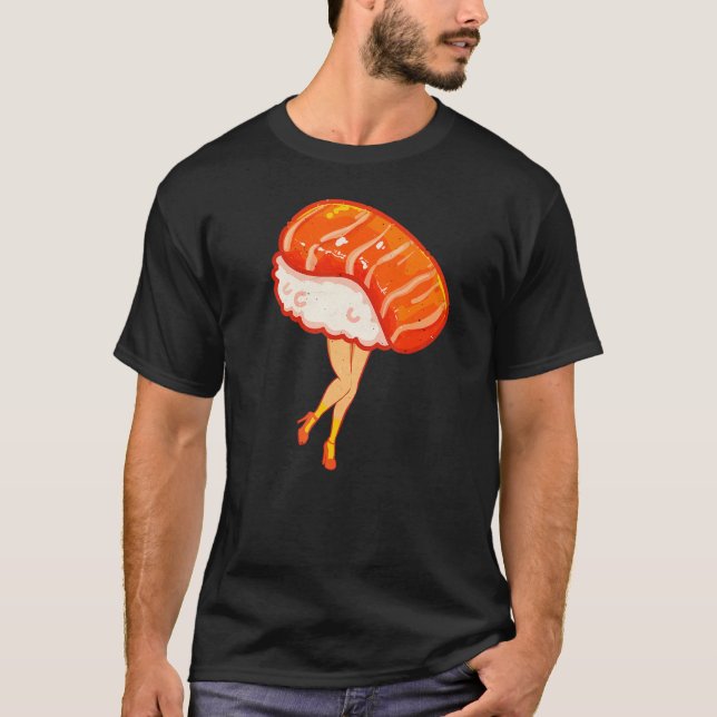 Camiseta Sushi prepara comida japonesa asiática para sushi (Anverso)