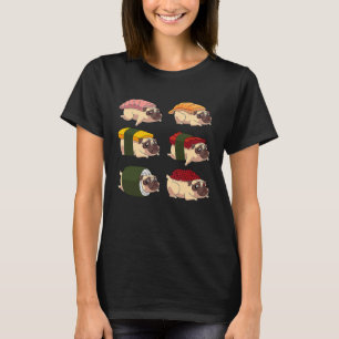 Camiseta Sushi Pug Men Guay Sushi Mascota Foodie