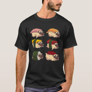 Camiseta Sushi Pug Men Guay Sushi Mascota Foodie