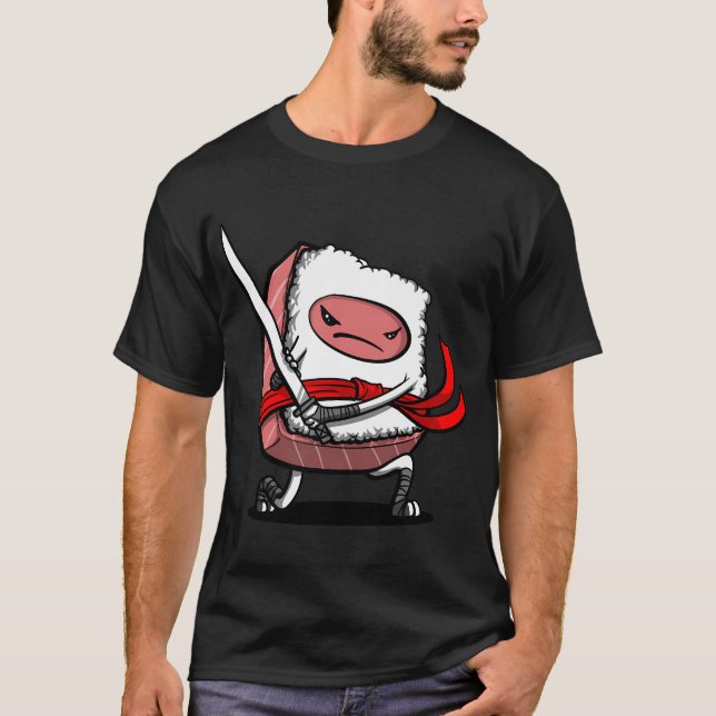Camiseta Sushi Samurái Ninja (Anverso)