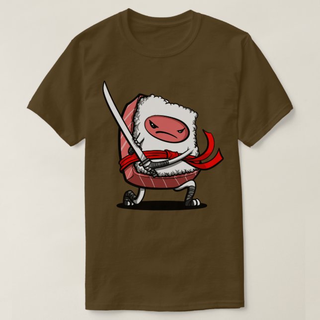 Camiseta Sushi Samurai Ninja (Diseño del anverso)