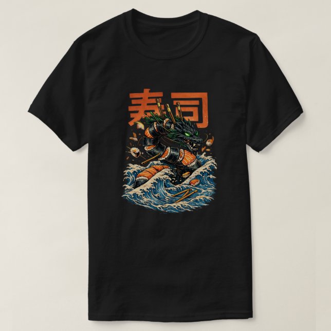 CAMISETA SUSHI SEA DRAGON (Diseño del anverso)