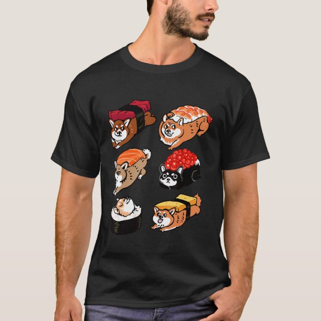 Camiseta Sushi Shiba Inu (Anverso)