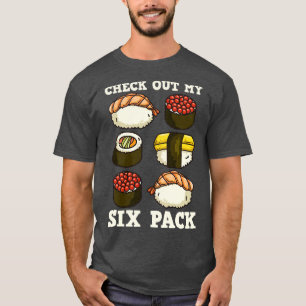 Camiseta Sushi Six Pack Japanese Kawaii