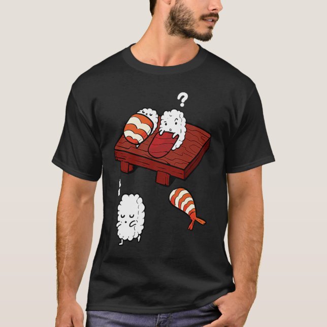 Camiseta Sushi sonriente sonambuliéndose con sueño sushi (Anverso)