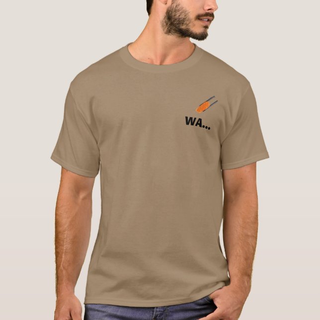 Camiseta sushi WA. (Anverso)