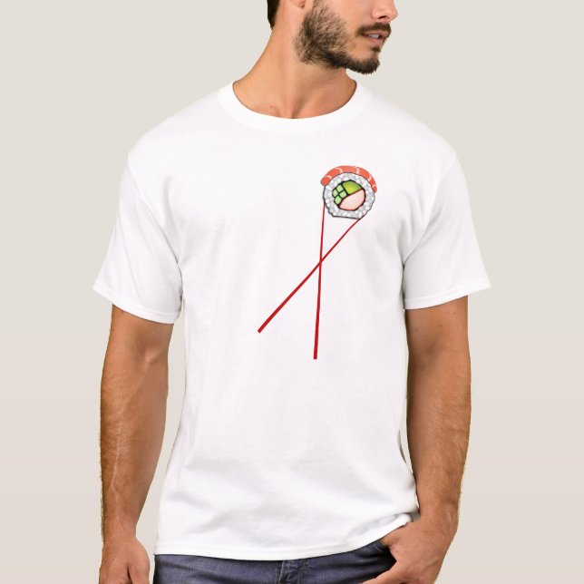 Camiseta Sushi y palillos (Anverso)