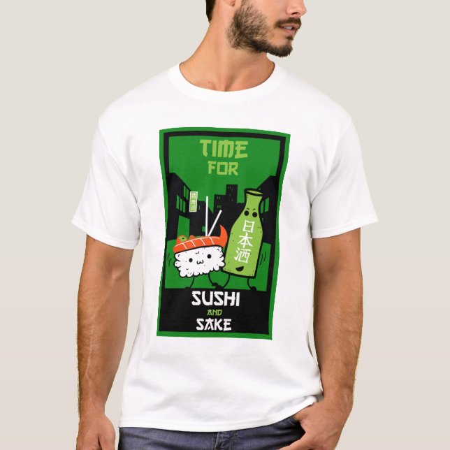 Camiseta Sushi Y Sake Foodies (Anverso)