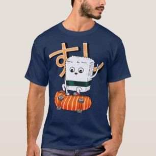 Camiseta Sushi y Skateboard