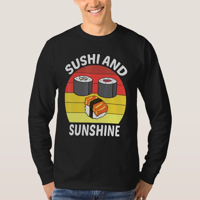 Camiseta Sushi y Sunshine comida japonesa (Anverso)