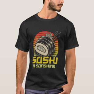 Camiseta Sushi y Sunshine Sushi Cocina De Amante