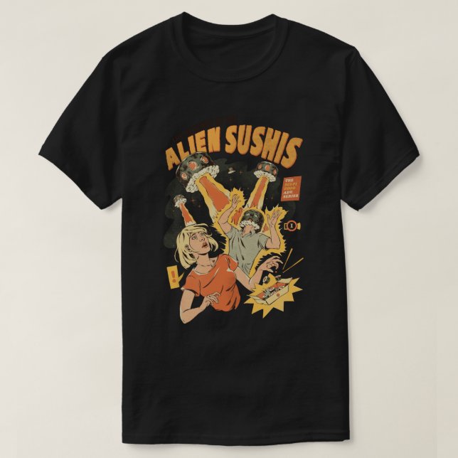 Camiseta Sushis (Diseño del anverso)