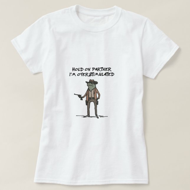 Camiseta Suspender Socio Im Sobreestimulado (Diseño del anverso)