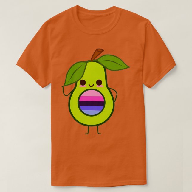 Camiseta Suspenso omnisexual aguacate omnisexual omni (Diseño del anverso)