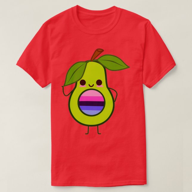 Camiseta Suspenso omnisexual aguacate omnisexual omni (Diseño del anverso)