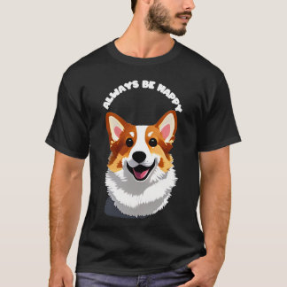 Camiseta Süßer Corgi zum glücklich sein