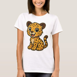 Camiseta Süßes Baby-Geparden-Design