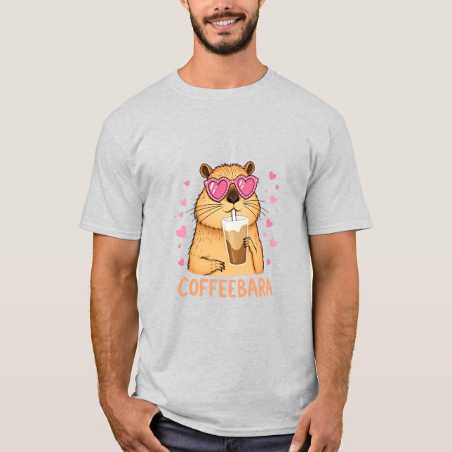 Camiseta Süßes Capybara mag Kaffee Coffeebara (Anverso)