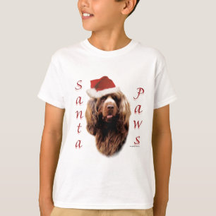 Camiseta Sussex Spaniel Santa Paws
