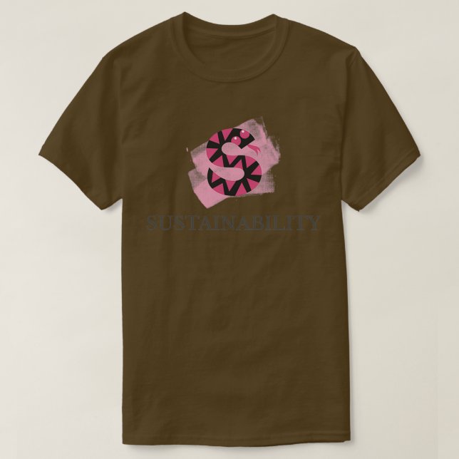 Camiseta Sustainability Black And Red Rattlesnake That Flap (Diseño del anverso)
