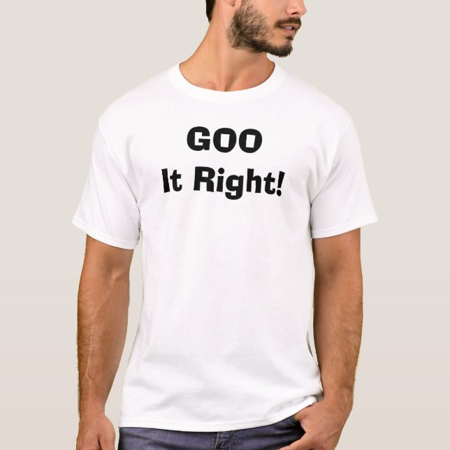 Camiseta ¡SUSTANCIA PEGAJOSA él derecho! (Anverso)