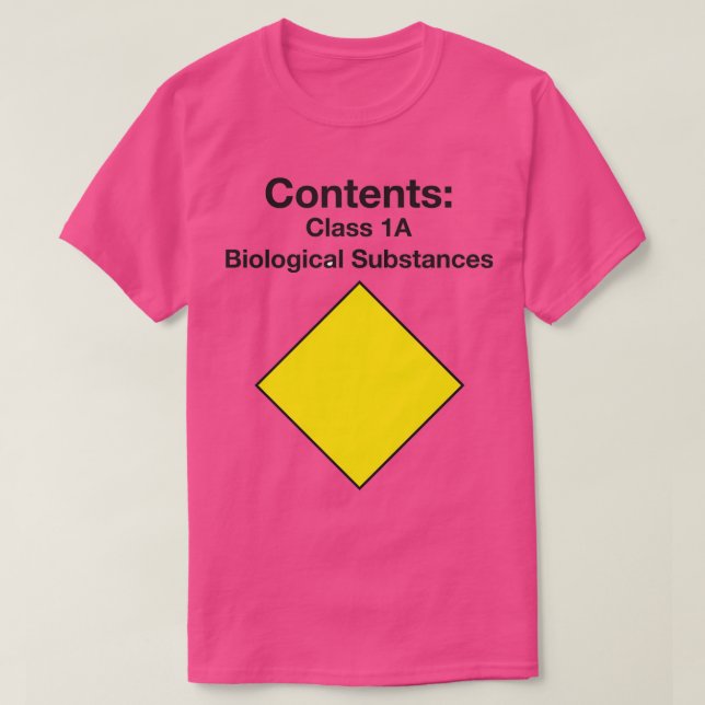 Camiseta Sustancias biológicas (Diseño del anverso)