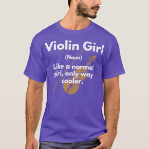 Camiseta sustantivo de definición de Chica de violín como C