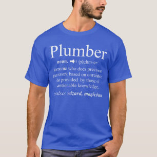 Camiseta Sustantivo divertido Definición de fontanero Regal