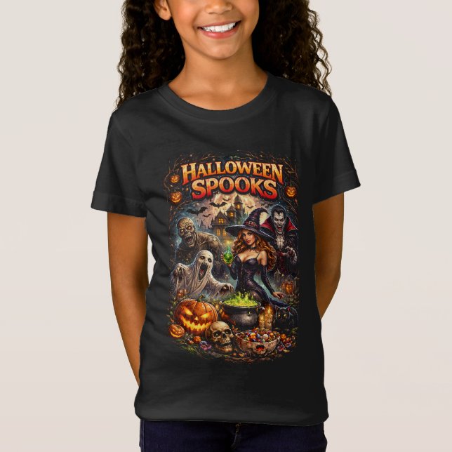 Camiseta Sustos de Halloween (Anverso)