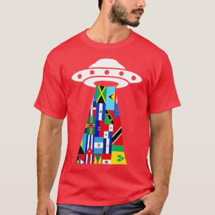 Camiseta Sustrato de Ufo Patrimonio Hispano Mes País Latino