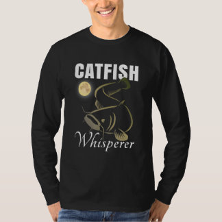 Camiseta Susurrador de Bagres Arte de Pescado Pesca Nocturn