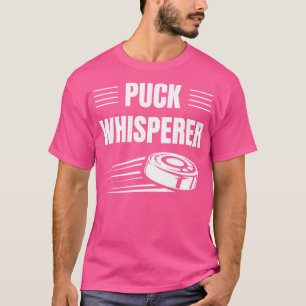 Camiseta Susurrador de disco divertido jugador de hockey so