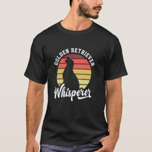 Camiseta Susurrador de Golden Retriever Retro Dueño de Perr
