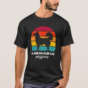 Camiseta Susurrador de Klee Kai de Alaska Retro Vintage par
