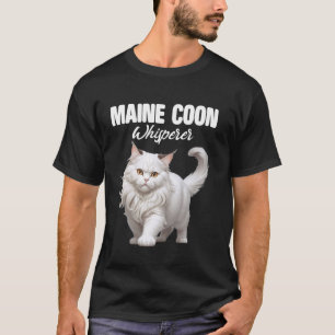 Camiseta Susurrador de Maine Coon Amante de gatos Maine Coo