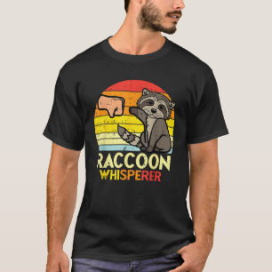 Camiseta Susurrador de Mapache Puño Retro Animal Mascota Mu
